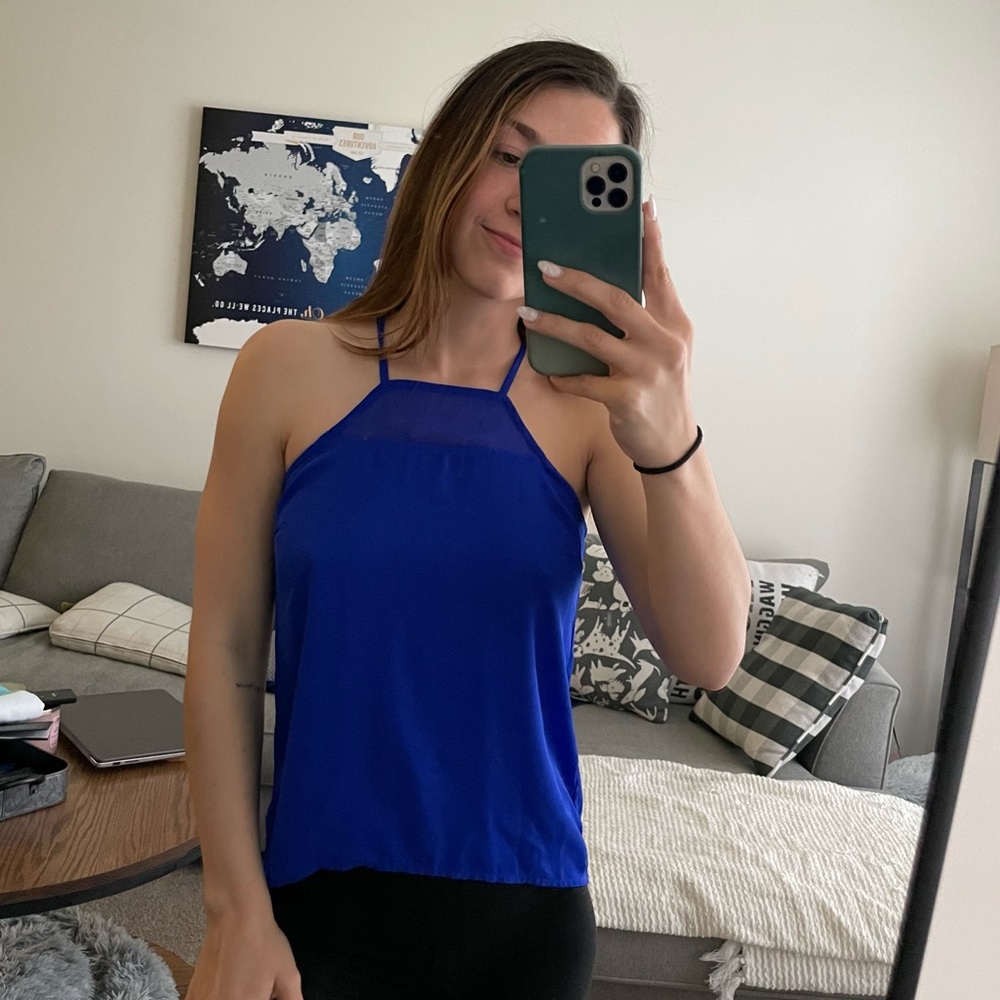 Royal blue top